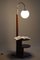 J. Halabala zugeschriebene Art Deco Stehlampe aus Nussholz für Up Závody, Tschechisch, 1920er 1