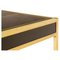 Mid-Century Schreibtisch aus Messing & Leder im Stil von Maison Jansen, 1950er 10