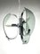 Italian Chrome and Light Blue Glass Ceiling Light, 1970s 6