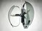 Italian Chrome and Light Blue Glass Ceiling Light, 1970s 4