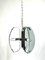 Italian Chrome and Light Blue Glass Ceiling Light, 1970s 1
