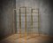Glass Bookcase in Brass and Glass by Sandro Petti, 1970s, Image 1