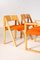 Plywood Chairs with Bench, Set of 4 9