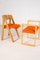 Plywood Chairs with Bench, Set of 4 2