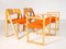 Plywood Chairs with Bench, Set of 4 1