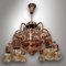 Art Nouveau Copper Light Chandelier, 1920s, Image 1