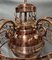 Art Nouveau Copper Light Chandelier, 1920s, Image 3
