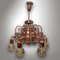 Art Nouveau Copper Light Chandelier, 1920s, Image 2