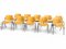 Chaises Vintage par Giancarlo Piretti pour Castelli, 1960s, Set de 10 1