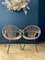 Set of Rattan Basket Armchairs, 1960, Image 1
