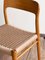 Sedie modello 75 Mid-Century in quercia di Niels O. Møller per JL Møllers Furniture Factory, Danimarca, anni '50, set di 6, Immagine 5