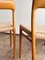 Sedie modello 75 Mid-Century in quercia di Niels O. Møller per JL Møllers Furniture Factory, Danimarca, anni '50, set di 6, Immagine 8