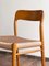 Sedie modello 75 Mid-Century in quercia di Niels O. Møller per JL Møllers Furniture Factory, Danimarca, anni '50, set di 6, Immagine 10