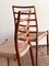 Sedie da pranzo nr. 82 Mid-Century in teak di Niels O. Møller per JL Møllers Møbelfabrik, Danimarca, 1950, set di 4, Immagine 8