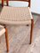 Sedie da pranzo nr. 82 Mid-Century in teak di Niels O. Møller per JL Møllers Møbelfabrik, Danimarca, 1950, set di 4, Immagine 7
