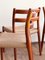 Sedie nr. 84 Mid-Century in teak di Niels O. Møller per JL Moller, Danimarca, 1950, set di 4, Immagine 5