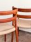 Sedie nr. 84 Mid-Century in teak di Niels O. Møller per JL Moller, Danimarca, 1950, set di 4, Immagine 8