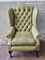 Vintage Chesterfield Armchair in Green 3