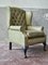 Vintage Chesterfield Armchair in Green 4