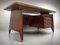 Mid-Century Italian Teak Executive Desk by Vittorio Dassi, 1950s 1