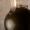 Schwarze Vintage Murano Glasvase mit Goldflocken, 1980er 7