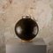 Schwarze Vintage Murano Glasvase mit Goldflocken, 1980er 8