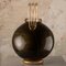 Schwarze Vintage Murano Glasvase mit Goldflocken, 1980er 4