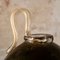 Schwarze Vintage Murano Glasvase mit Goldflocken, 1980er 14