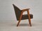 Poltrona in tessuto di lana di cotone e legno di teak, Danimarca, anni '60, Immagine 4