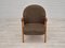 Poltrona in tessuto di lana di cotone e legno di teak, Danimarca, anni '60, Immagine 3