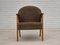 Poltrona in tessuto di lana di cotone e legno di teak, Danimarca, anni '60, Immagine 2