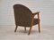 Poltrona in tessuto di lana di cotone e legno di teak, Danimarca, anni '60, Immagine 8