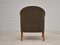 Poltrona in tessuto di lana di cotone e legno di teak, Danimarca, anni '60, Immagine 5