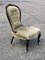 Victorian Chair with White Porcelain Castors 10