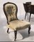 Victorian Chair with White Porcelain Castors 1