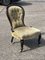 Victorian Chair with White Porcelain Castors 2