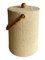 Vintage American Cane Woven Ice Bucket with Bamboo Handles, 1960s 1