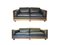 Modulare Mod. 920 Sofas aus schwarzem Leder & Nussholz von Afra & Tobia Scarpa für Cassina, 1967, 2er Set 14