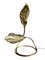 Brass Rhubarb Double Leaves Table Lamp by Tommaso Barbi for G&g Studio E Designo, 1960s 1