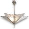 Art Deco Chandelier in Nickel-Plated Bronze, Paris, 1920s 4