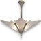 Art Deco Chandelier in Nickel-Plated Bronze, Paris, 1920s 3