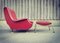 Vintage Regent Armchair and Stool by Marco Zanuso for Arflex 2