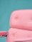 Poltrona Lobby in pelle rosa di Eames per Herman Miller, anni '70, Immagine 6