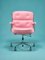 Poltrona Lobby in pelle rosa di Eames per Herman Miller, anni '70, Immagine 1