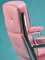 Poltrona Lobby in pelle rosa di Eames per Herman Miller, anni '70, Immagine 2