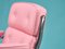 Poltrona Lobby in pelle rosa di Eames per Herman Miller, anni '70, Immagine 5
