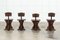 19th Century English Ecclesiastical Pine Chairs, 1890s, Set of 4 11