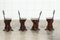 19th Century English Ecclesiastical Pine Chairs, 1890s, Set of 4 9