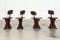 19th Century English Ecclesiastical Pine Chairs, 1890s, Set of 4 6