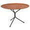 Teak Coffee Table with Curved Wooden Top by F.lli Tagliabue, 1950, Image 1
